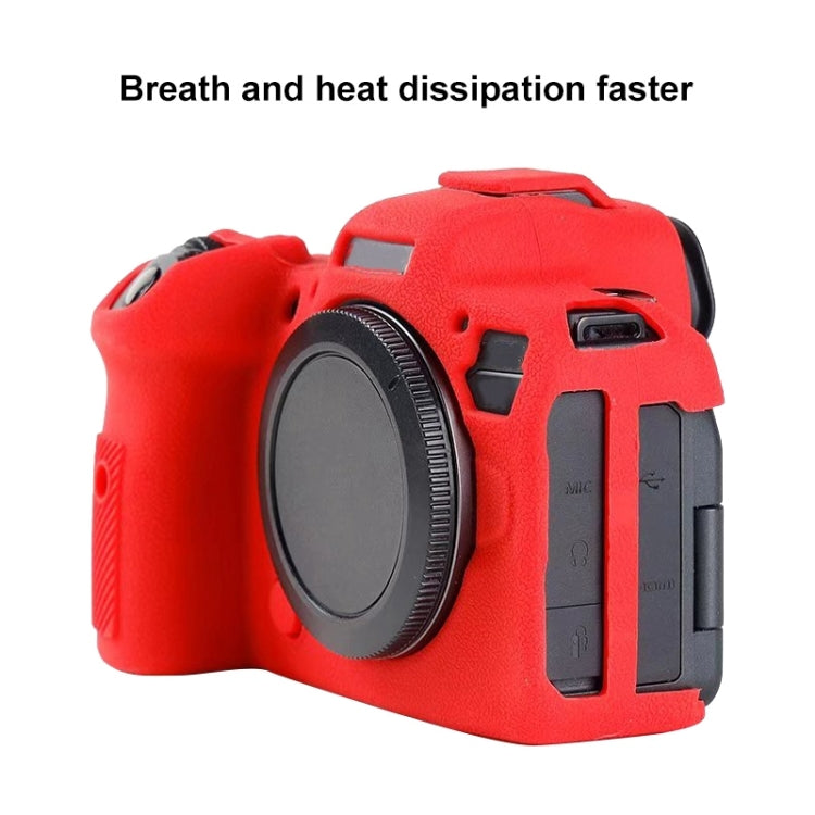 For Canon EOS R6 Litchi Texure Soft Silicone Case