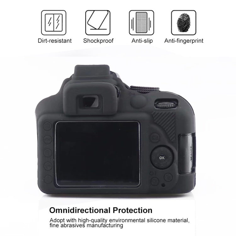 Soft Silicone Protective Case for Nikon D3400 / D3300