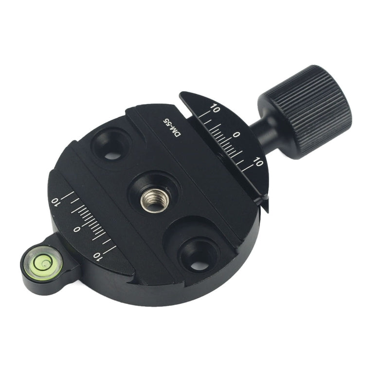 DM-55 Aluminum Alloy Round Clamp with Arca-Swiss Quick Release Plate(Black)