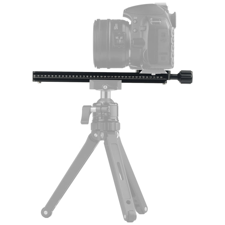 NNR200 Multi-Purpose 200mm Nodal Rail Slide Plate QR Clamp Macro Panoramic Bracket (Black)