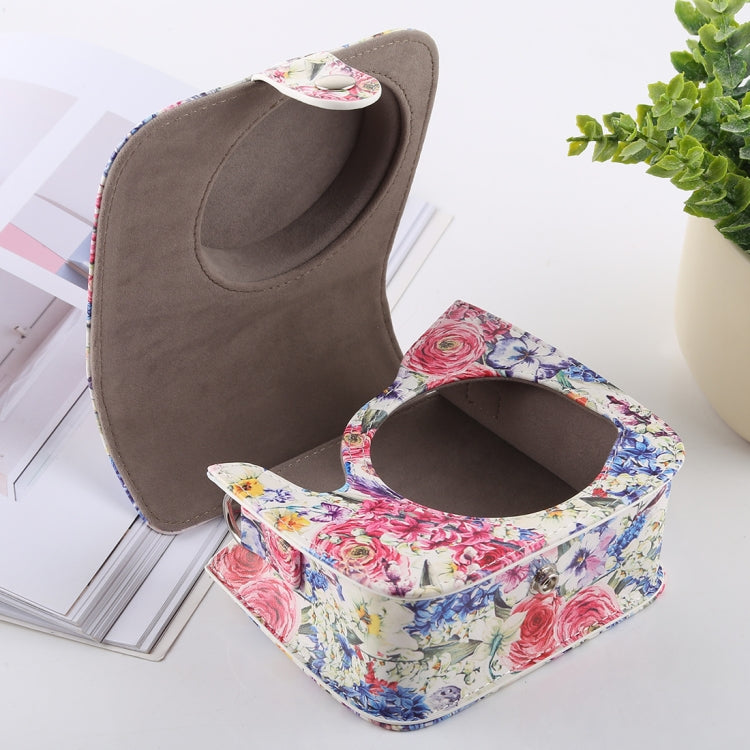 Rose Pattern Full Body Camera PU Leather Case Bag with Strap for FUJIFILM instax mini 9 / mini 8+ / mini 8