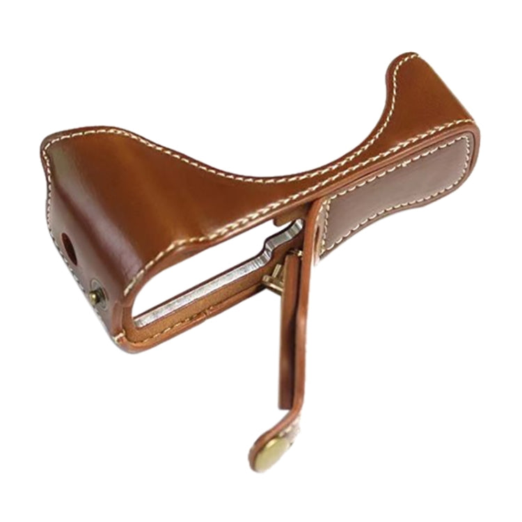 1/4 inch Thread PU Leather Camera Half Case Base for Canon G7 X Mark III / G7 X3