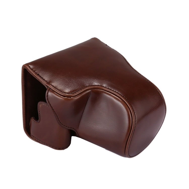 Full Body Camera PU Leather Case Bag with Strap for Canon EOS M6