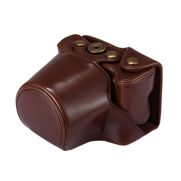 Full Body Camera PU Leather Case Bag with Strap for Canon EOS M6