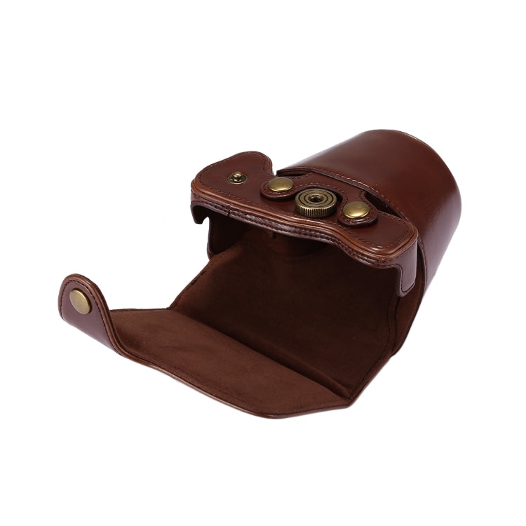 Full Body Camera PU Leather Case Bag with Strap for Canon EOS M6