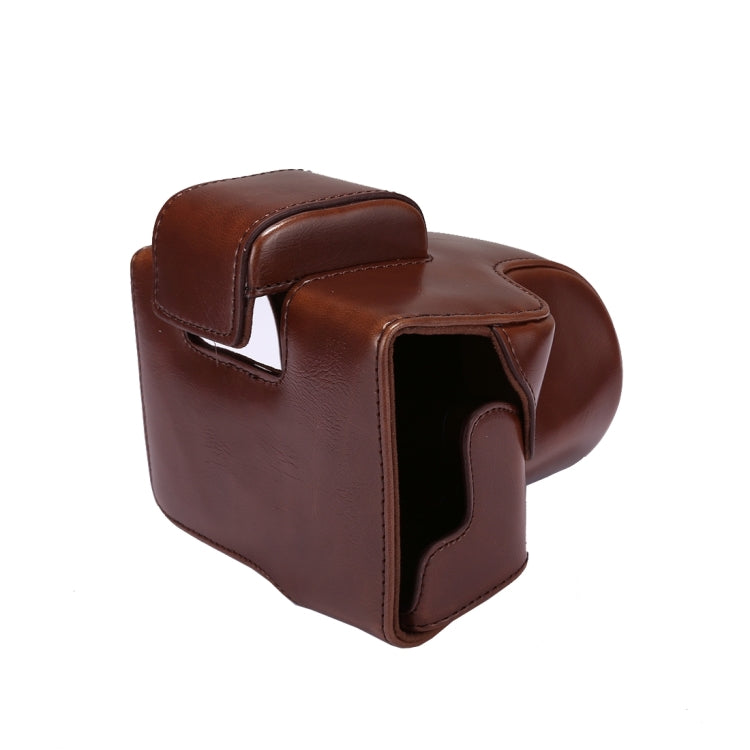 Full Body Camera PU Leather Case Bag with Strap for Canon EOS M5