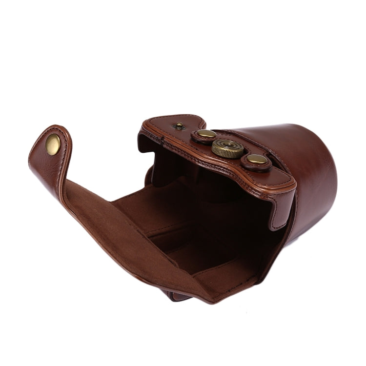 Full Body Camera PU Leather Case Bag with Strap for Canon EOS M5