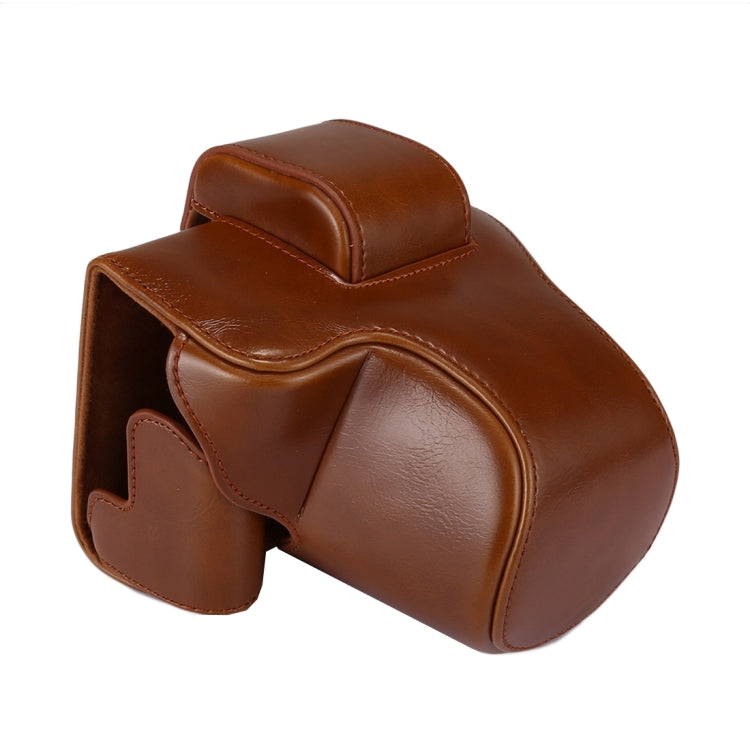 Full Body Camera PU Leather Case Bag with Strap for Canon EOS M5