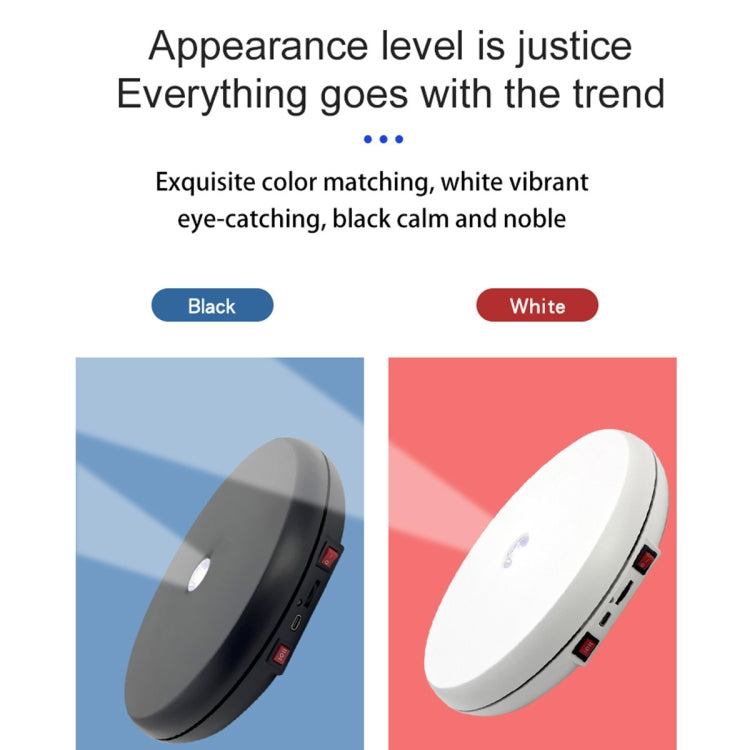 25cm LED Light Electric Rotating Display Stand Turntable