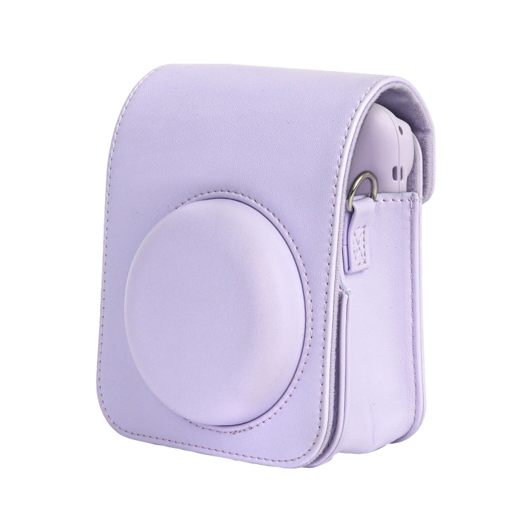 For FUJIFILM instax mini 12 Full Body Leather Case Camera Bag with Strap