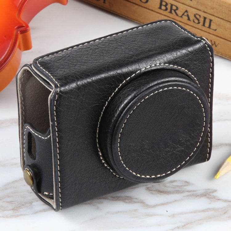 For Canon PowerShot G7 X Full Body Camera PU Leather Camera Case Bag with Strap