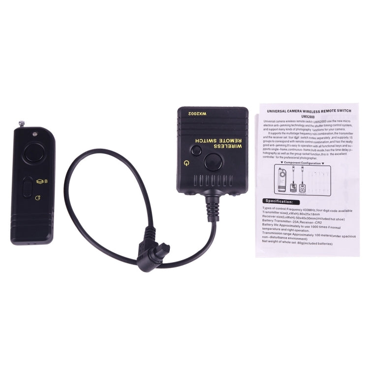 WX2002 Digital Wireless Shutter Release Remote Controller for CANON EOS 1V / 3 / 1D / 1Ds / 1Ds Mark II / 20D / 30D / 40D / 50D / 5D / 5DMKII / 7D Camera
