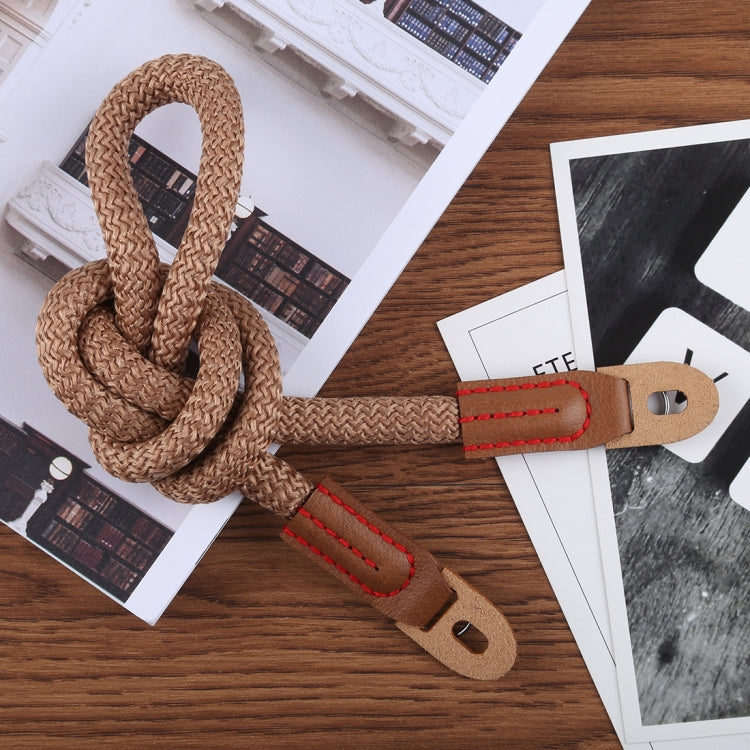 Vintage Cotton Soft Shoulder Neck Strap for Leica, Nikon, Fuji, Canon, Panasonic, Sony etc. Mini Cameras (Brown)