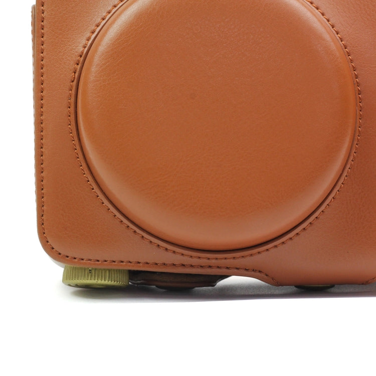 Vintage PU Leather Case Bag for Leica Sofort Camera (Brown)