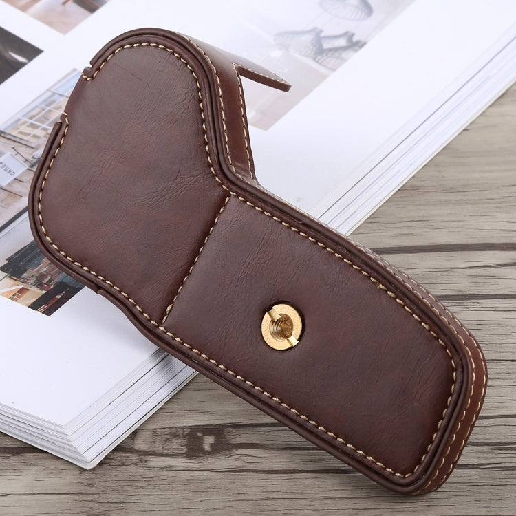 1/4 inch Thread PU Leather Camera Half Case Base for Canon EOS 6D / 6D Mark II