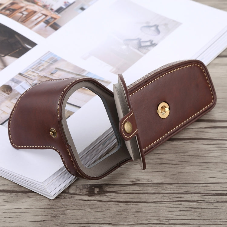 1/4 inch Thread PU Leather Camera Half Case Base for Canon EOS 6D / 6D Mark II