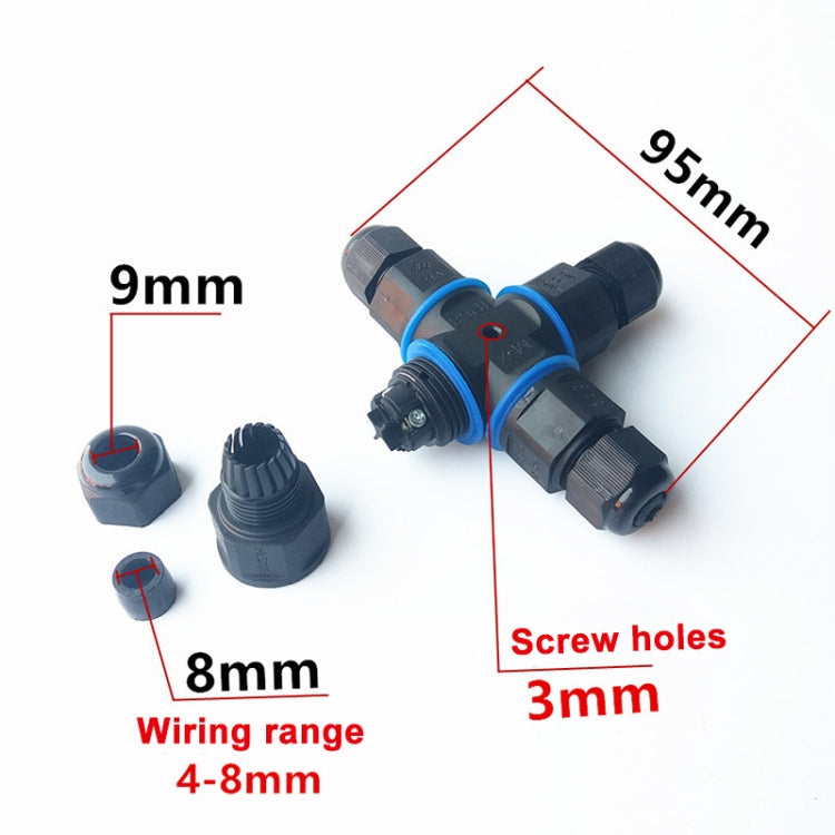 XYX21 IP68 Waterproof 4 Pin Crossed Cable Connector