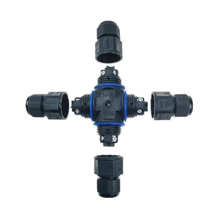 XYX21 IP68 Waterproof 4 Pin Crossed Cable Connector