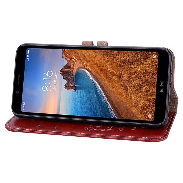 Business Style Oil Wax Texture Horizontal Flip Leather Case for Xiaomi Redmi 7A, with Holder & Card Slots & Wallet