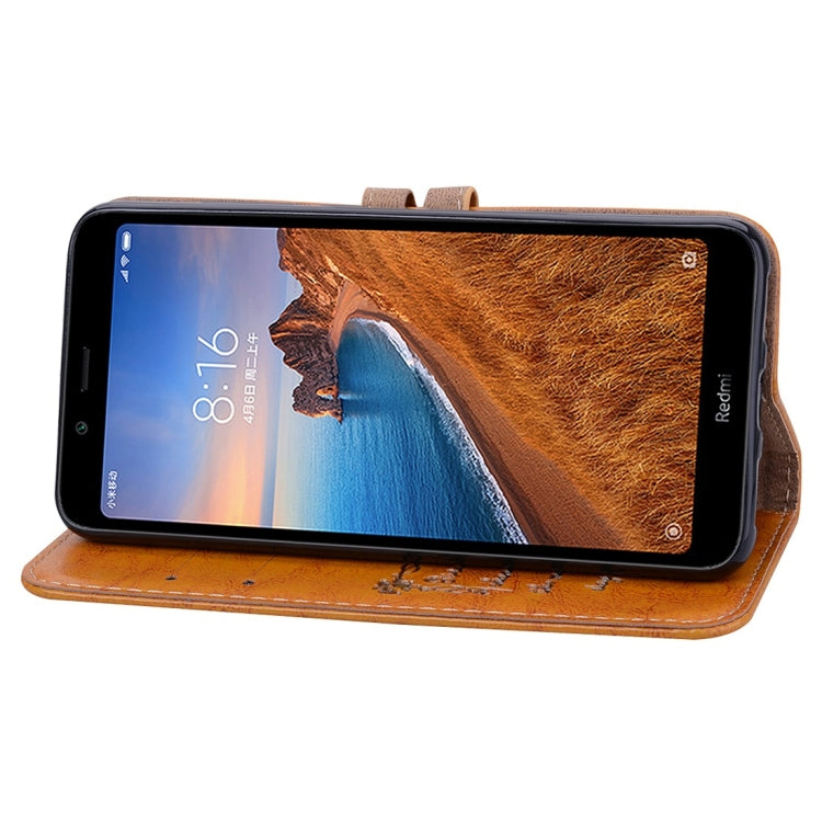 Business Style Oil Wax Texture Horizontal Flip Leather Case for Xiaomi Redmi 7A, with Holder & Card Slots & Wallet
