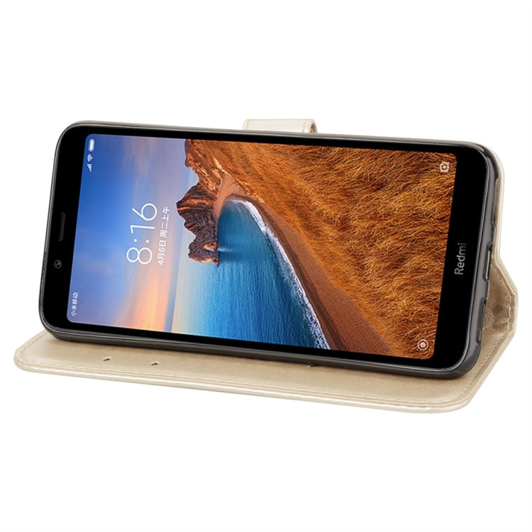 Rose Embossed Horizontal Flip PU Leather Case with Holder & Card Slots & Wallet for Xiaomi Redmi 7A