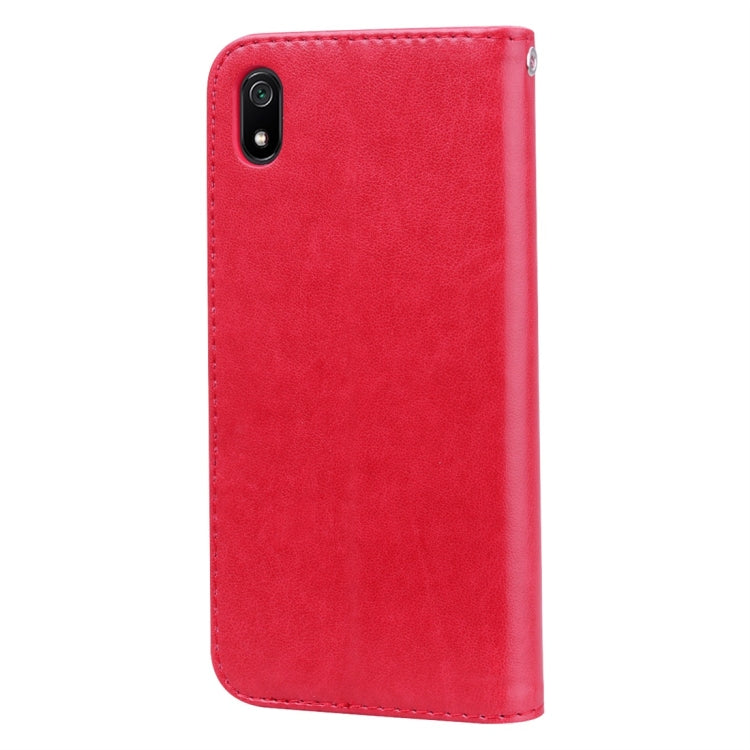 Rose Embossed Horizontal Flip PU Leather Case with Holder & Card Slots & Wallet for Xiaomi Redmi 7A