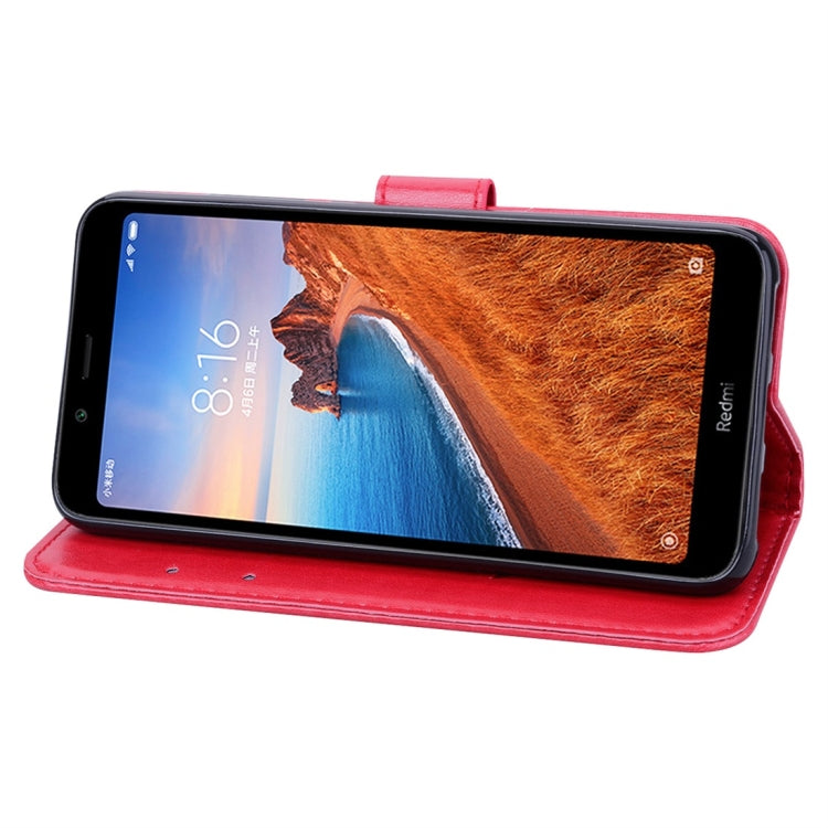 Rose Embossed Horizontal Flip PU Leather Case with Holder & Card Slots & Wallet for Xiaomi Redmi 7A