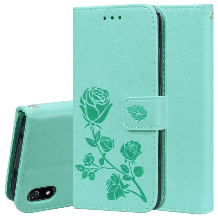 Rose Embossed Horizontal Flip PU Leather Case with Holder & Card Slots & Wallet for Xiaomi Redmi 7A