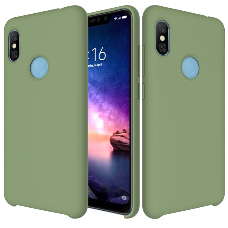 Solid Color Liquid Silicone Dropproof Protective Case for Xiaomi Redmi Note 6 Pro