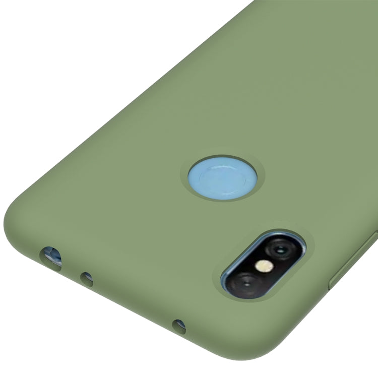 Solid Color Liquid Silicone Dropproof Protective Case for Xiaomi Redmi Note 6 Pro