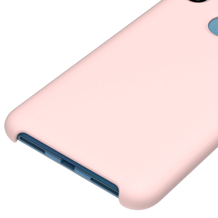 Solid Color Liquid Silicone Dropproof Protective Case for Xiaomi Redmi Note 6 Pro