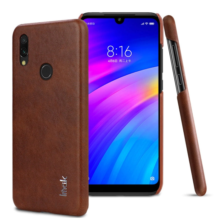 IMAK Ruiyi Series Concise Slim PU + PC Protective Case for Xiaomi Redmi 7