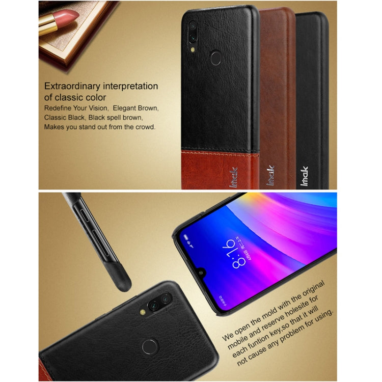 IMAK Ruiyi Series Concise Slim PU + PC Protective Case for Xiaomi Redmi 7