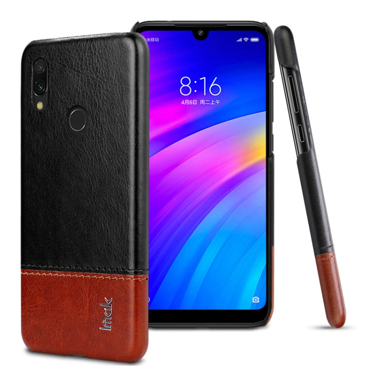 IMAK Ruiyi Series Concise Slim PU + PC Protective Case for Xiaomi Redmi Note 7
