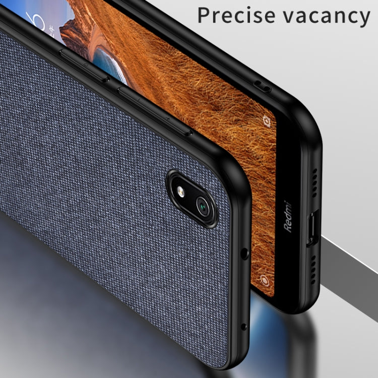 Shockproof Splicing PU + Cloth Protective Case for Xiaomi Redmi 7A