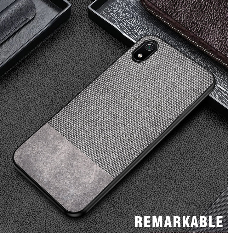 Shockproof Splicing PU + Cloth Protective Case for Xiaomi Redmi 7A