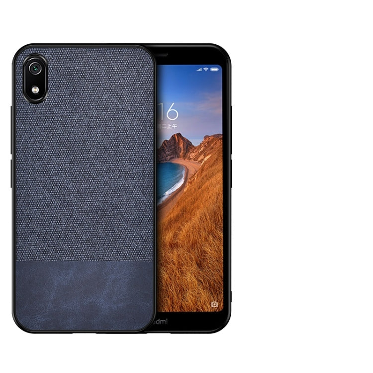 Shockproof Splicing PU + Cloth Protective Case for Xiaomi Redmi 7A