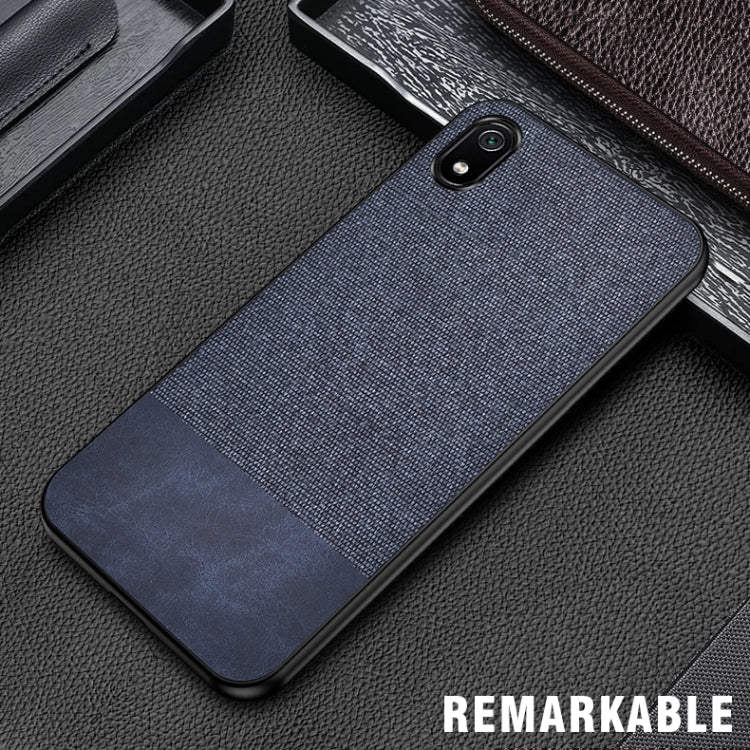 Shockproof Splicing PU + Cloth Protective Case for Xiaomi Redmi 7A