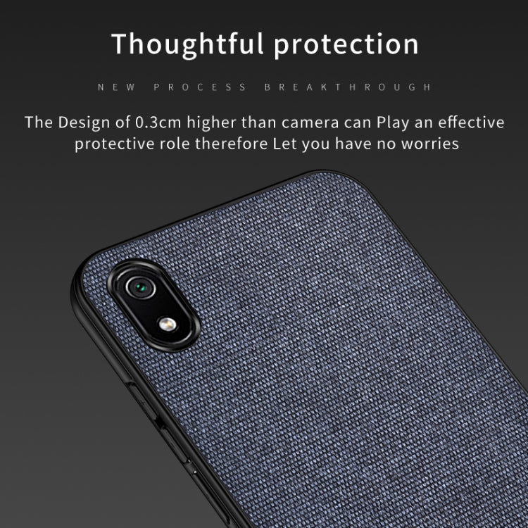 Shockproof Splicing PU + Cloth Protective Case for Xiaomi Redmi 7A
