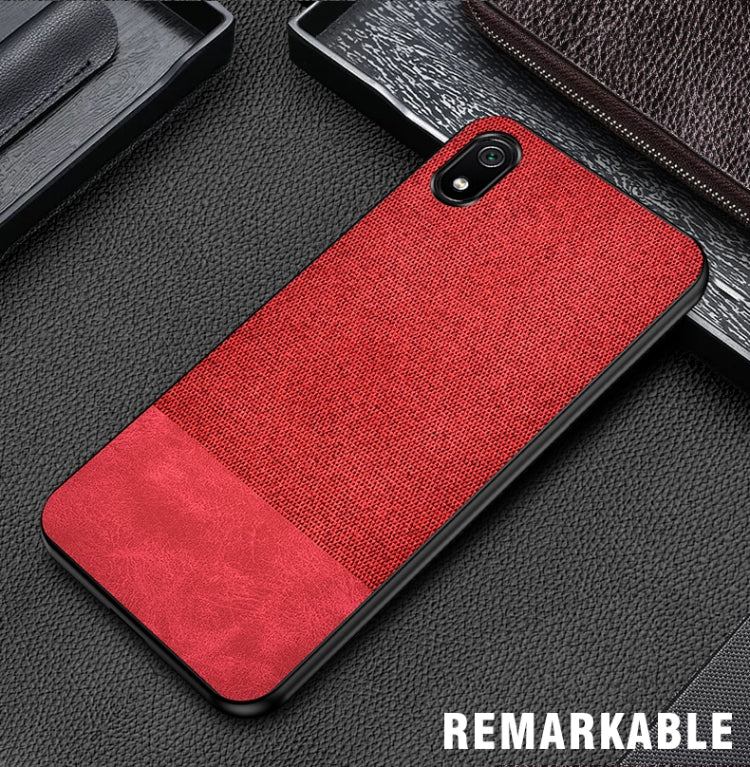 Shockproof Splicing PU + Cloth Protective Case for Xiaomi Redmi 7A