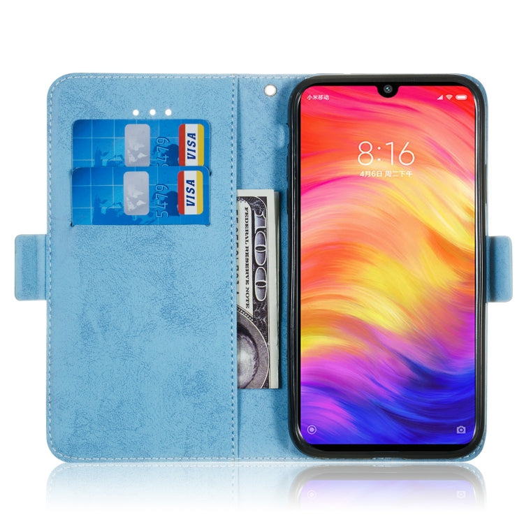 Multifunctional Horizontal Flip Retro Leather Case with Card Slot & Holder for Xiaomi Redmi Note 7