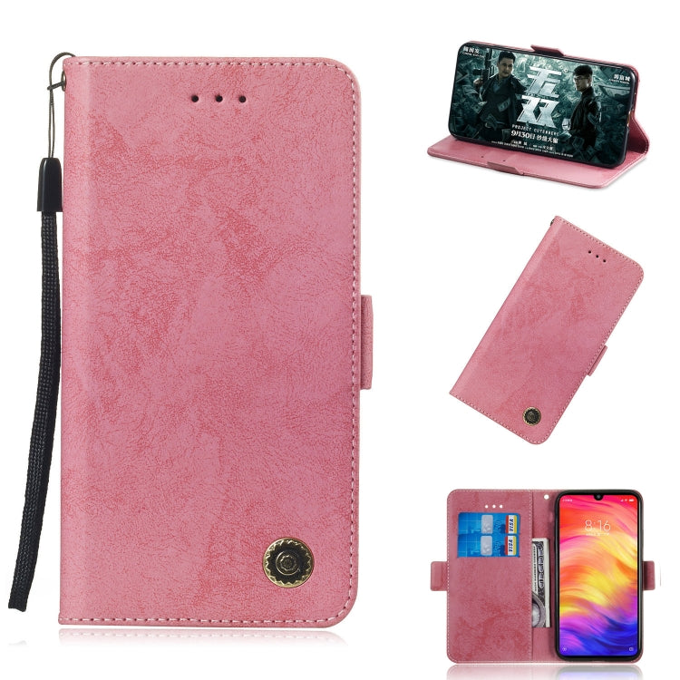 Multifunctional Horizontal Flip Retro Leather Case with Card Slot & Holder for Xiaomi Redmi Note 7