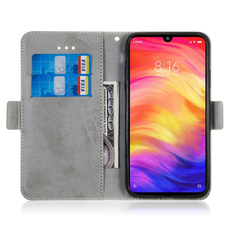 Multifunctional Horizontal Flip Retro Leather Case with Card Slot & Holder for Xiaomi Redmi Note 7