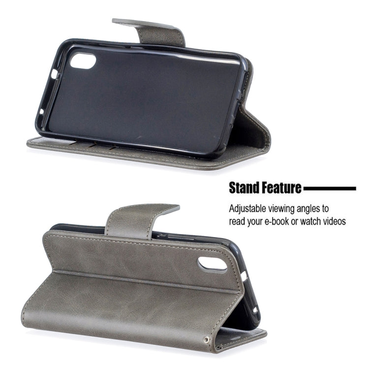 Retro Lambskin Texture Pure Color Horizontal Flip PU Leather Case with Holder & Card Slots & Wallet & Lanyard for Xiaomi Redmi 7A