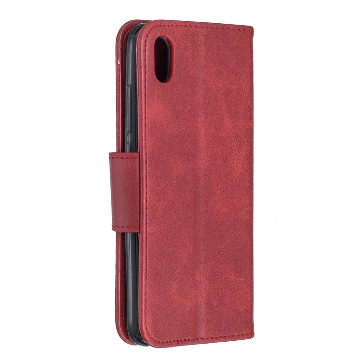 Retro Lambskin Texture Pure Color Horizontal Flip PU Leather Case with Holder & Card Slots & Wallet & Lanyard for Xiaomi Redmi 7A