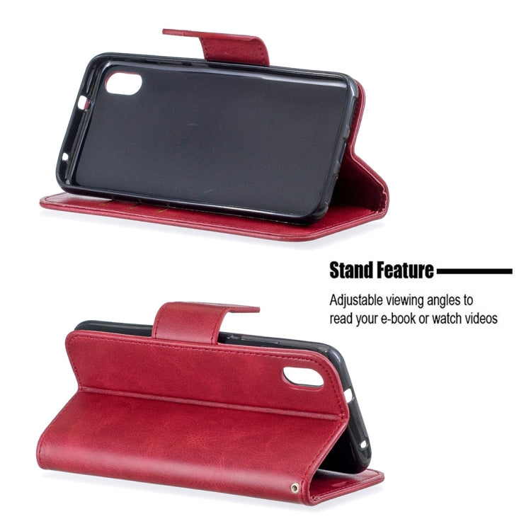 Retro Lambskin Texture Pure Color Horizontal Flip PU Leather Case with Holder & Card Slots & Wallet & Lanyard for Xiaomi Redmi 7A