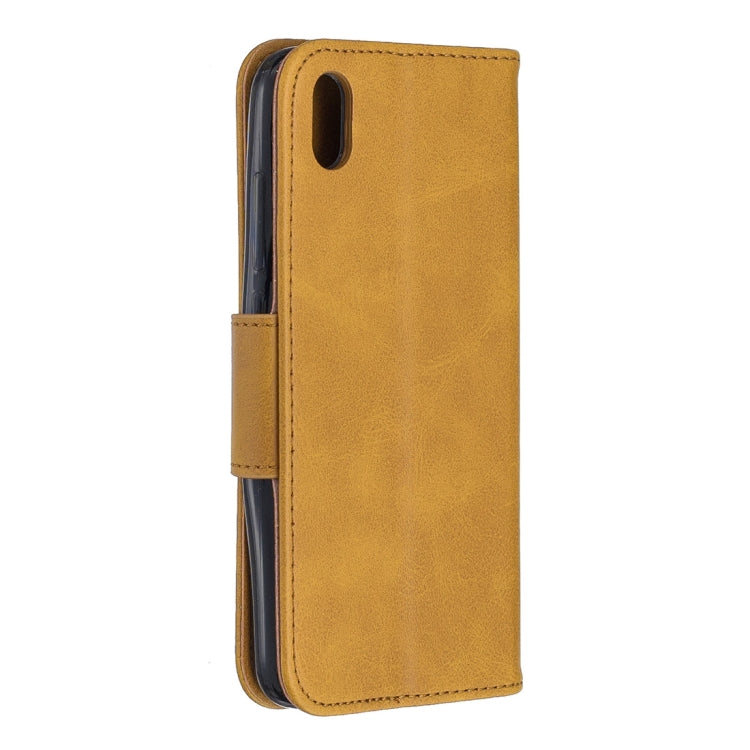 Retro Lambskin Texture Pure Color Horizontal Flip PU Leather Case with Holder & Card Slots & Wallet & Lanyard for Xiaomi Redmi 7A