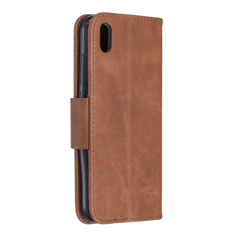 Retro Lambskin Texture Pure Color Horizontal Flip PU Leather Case with Holder & Card Slots & Wallet & Lanyard for Xiaomi Redmi 7A
