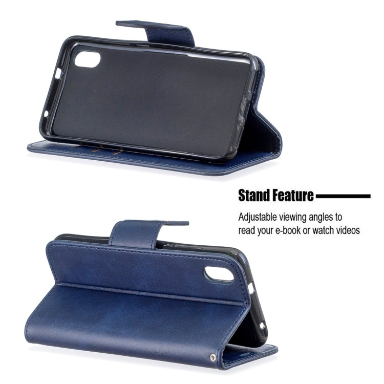 Retro Lambskin Texture Pure Color Horizontal Flip PU Leather Case with Holder & Card Slots & Wallet & Lanyard for Xiaomi Redmi 7A