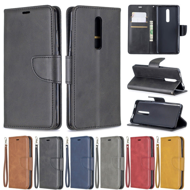 Retro Lambskin Texture Pure Color Horizontal Flip PU Leather Case with Holder & Card Slots & Wallet & Lanyard for Xiaomi Redmi K20